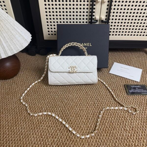 Chanel White Kelly Handbag