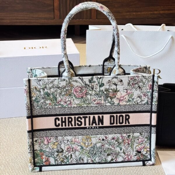 Dior Book Floral Tote Handbag