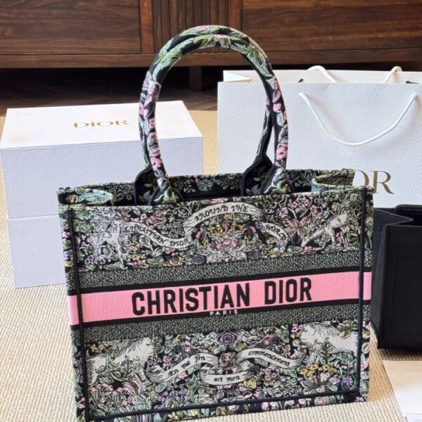 Dior Book Floral Tote Handbag