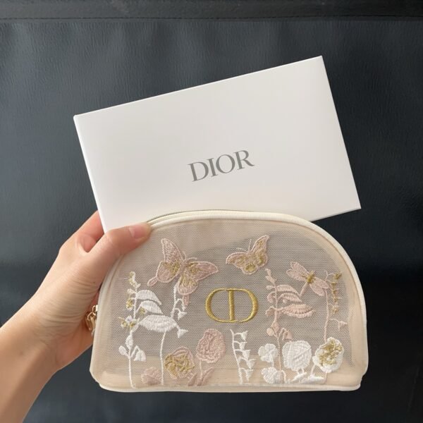 Dior Embroidered Cosmetic Bag