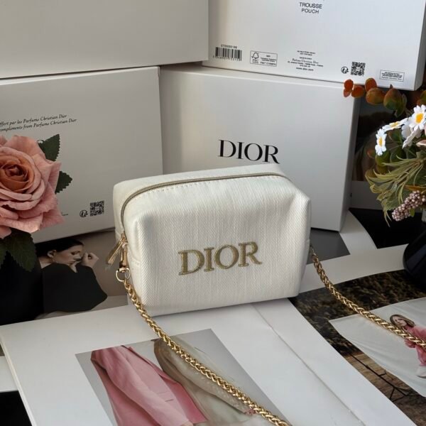 Dior Denim Makeup Bag