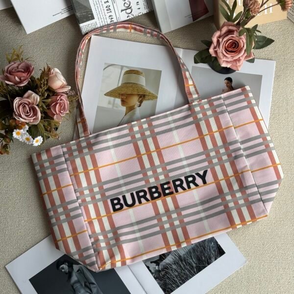 Burberry Check Tote Bag