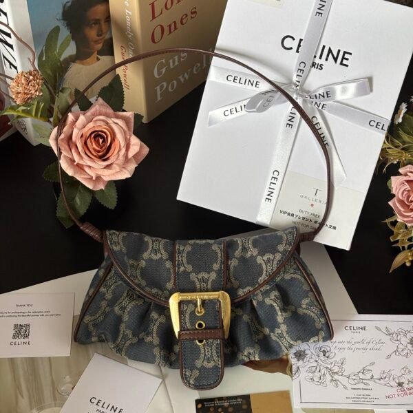 Celine Denim Dumpling Bag